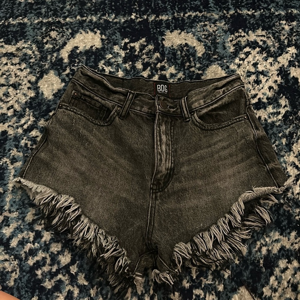 Black Jean shorts